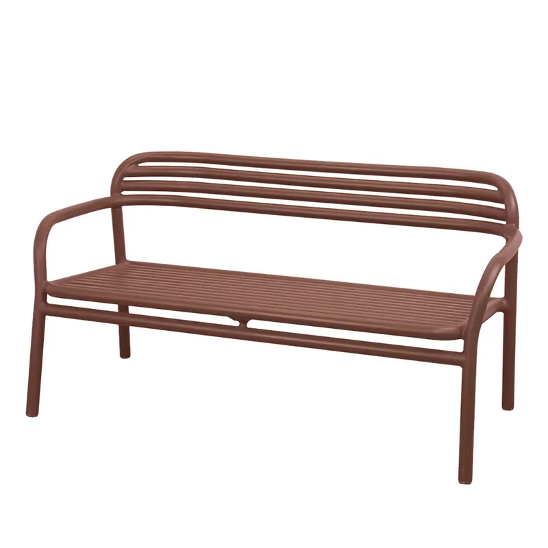 Bliss soffa, stapelbar Desert red, aluminium Fri frakt